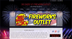 Desktop Screenshot of bigdaddyksfireworksoutlet.com