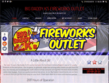 Tablet Screenshot of bigdaddyksfireworksoutlet.com